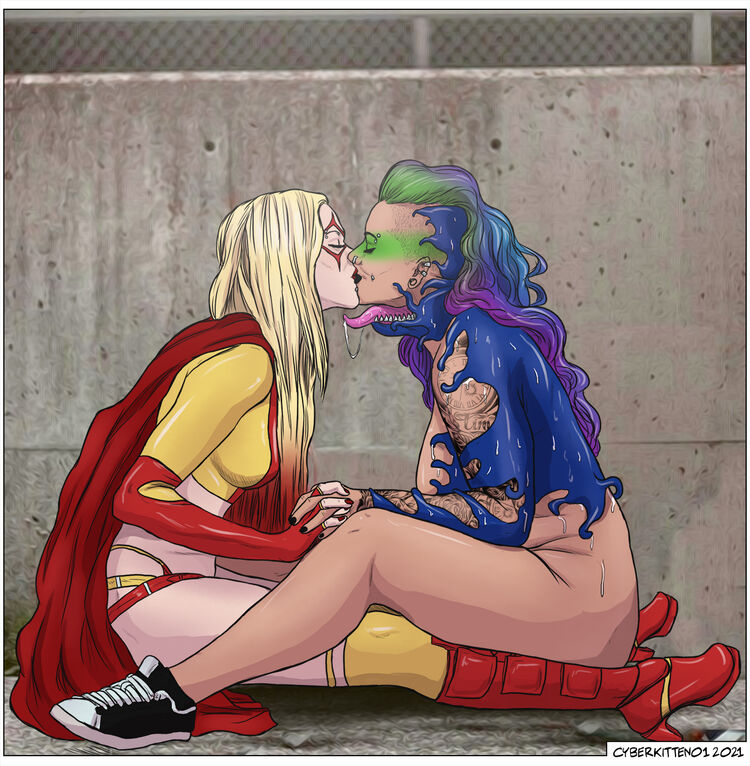 Star and Cassie kissing